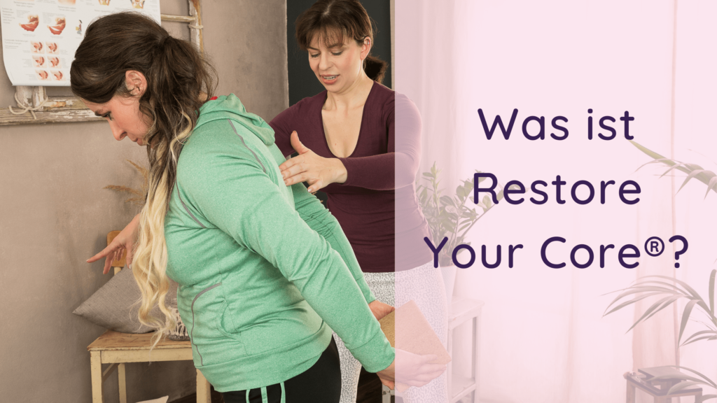 Blogartikel: Was ist Restore Your Core®? Regina mit Kundin im Personal Training