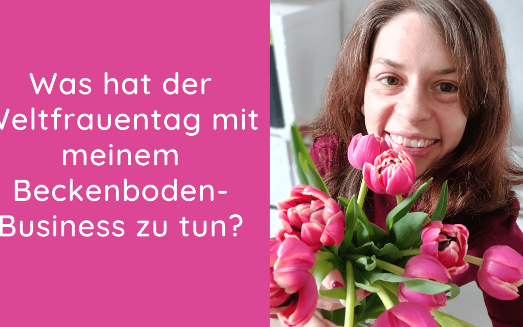 Regina Schmitt mit Blumen beim Frauentag 2022