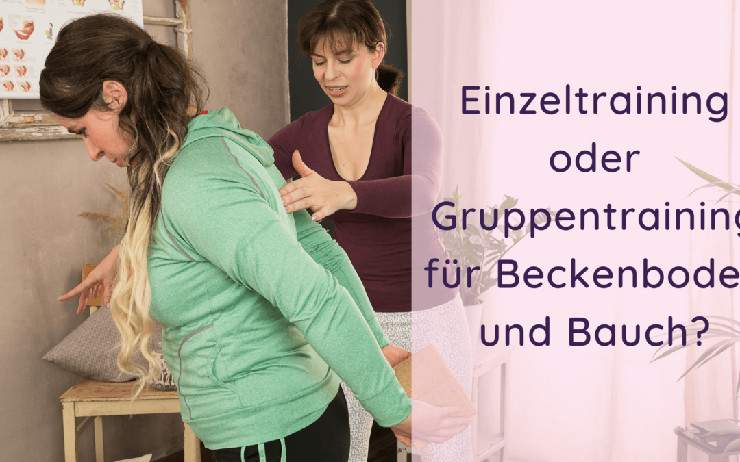 Einzeltraining versus Gruppentraining für Beckenboden und Bauch