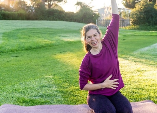 Regina auf der Matte (Querformat)