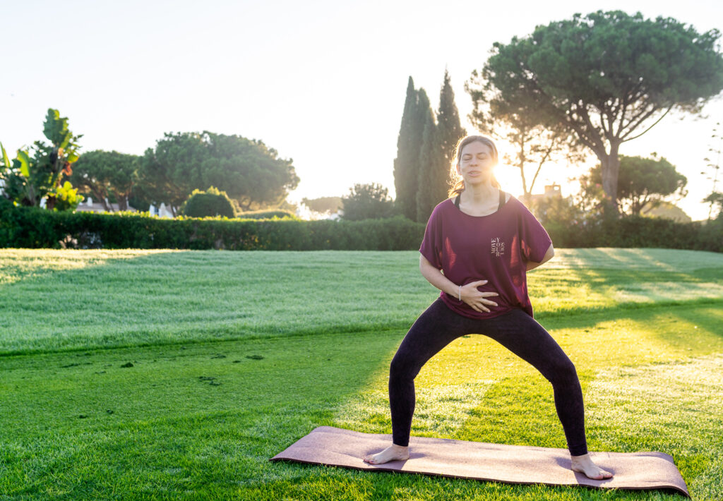 Regina Schmitt beim Outdoor-Training Ganzkörpertraining für Frauen